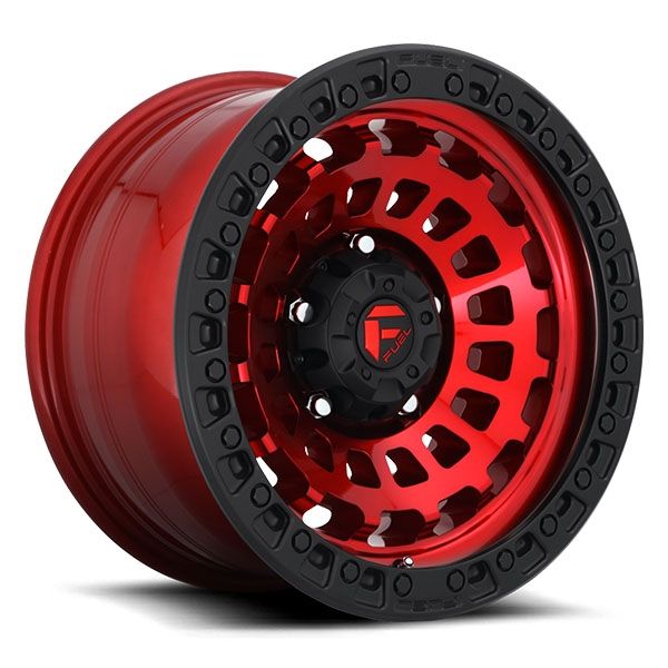 Fuel Zephyr D632 Candy Red w/matte black ring