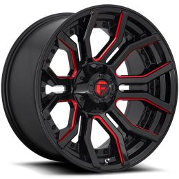Fuel Rage D712 Gloss Black w/candy red