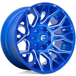 Fuel Twitch D770 Anodized Blue Milled
